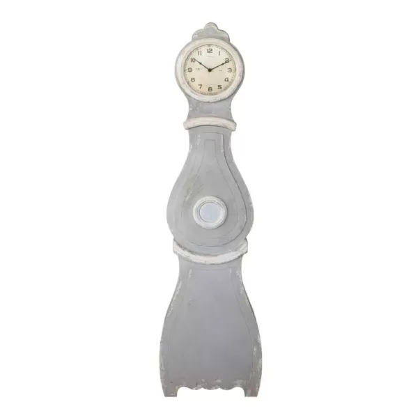 3R Studios Distressed Grey Grandfather Clock