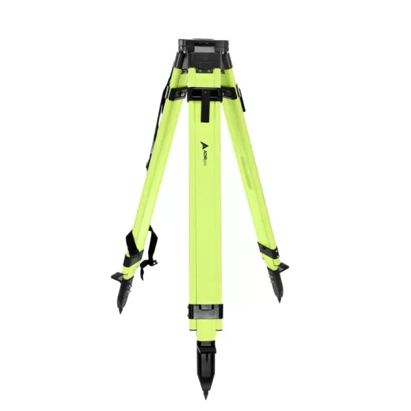 AdirPro High Visibility Green Heavy-Duty Aluminum Survey Construction Tripod with Quick Clamp