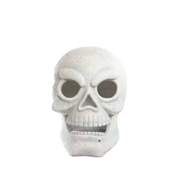 Alpine Corporation 17 in. Skull with 2 Red LEDs and Motion Sensor - Battery Operated