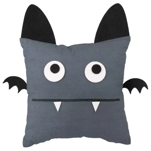 Amscan 15 in. Gray Halloween Bat Pillow (3-Pack)