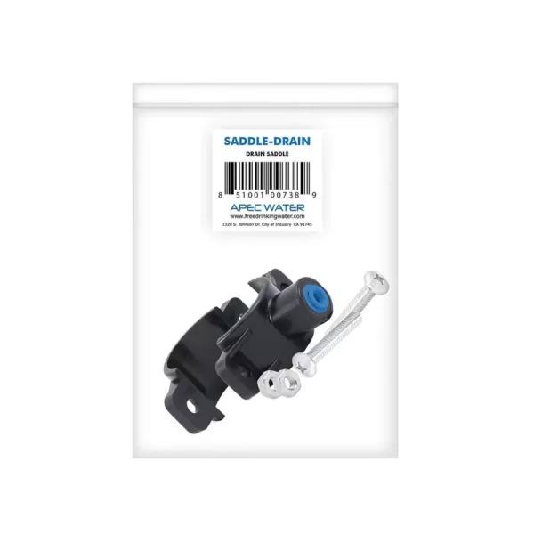 APEC Water Systems Drain Saddle Clamp with Quick-Connect Fitting for 1/4 in. Tubing