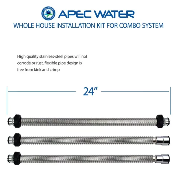 APEC Water Systems APEC Whole House System Dual Tank Installation Kit for Water Filter and Water Softener Combo System