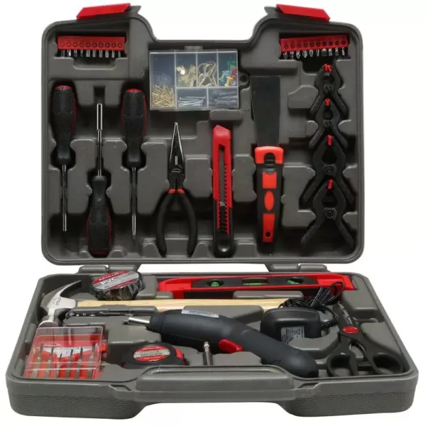 Apollo Home Tool Kit with 4.8-Volt Cordless Screwdriver (144-Piece)