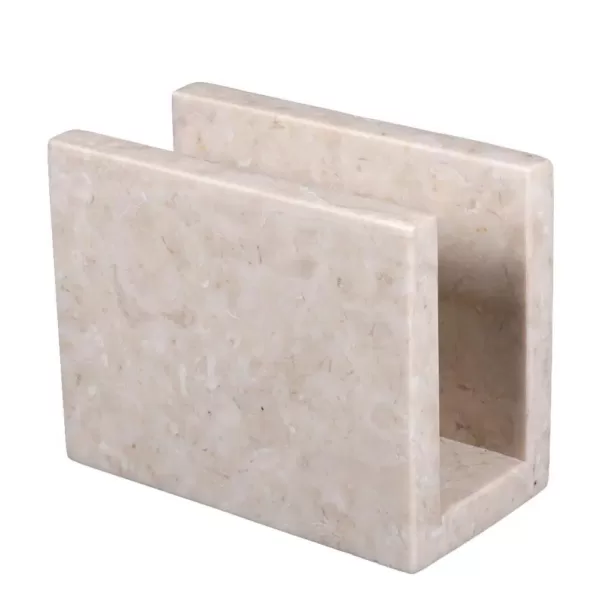 Creative Home Natural Champagne Marble Napkin Holder