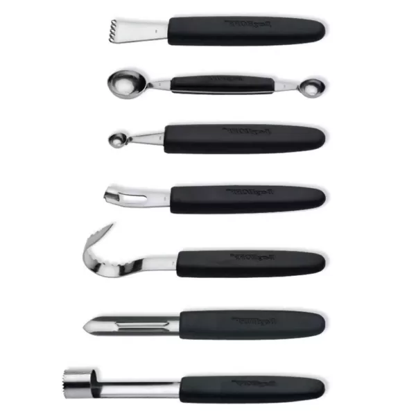 BergHOFF Essentials Stainless Steel Garnishing Tool 8-Piece Set with Case