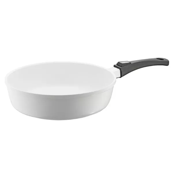 Berndes Vario Click Pearl 6 qt. Cast Aluminum Ceramic Nonstick Saute Pan in White