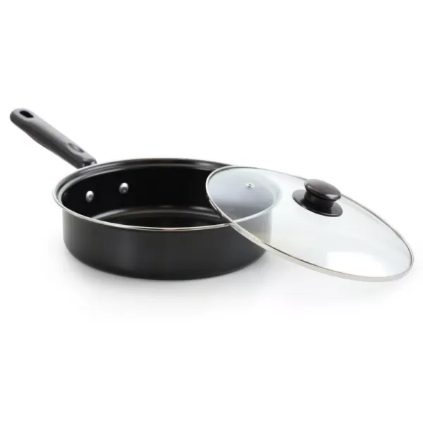 Better Chef Deluxe 7-Piece Aluminum Nonstick Cookware Set in Black