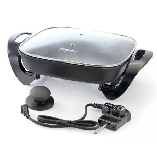 Better Chef 11.5 in. Black Non-Stick Electric Skillet Grill