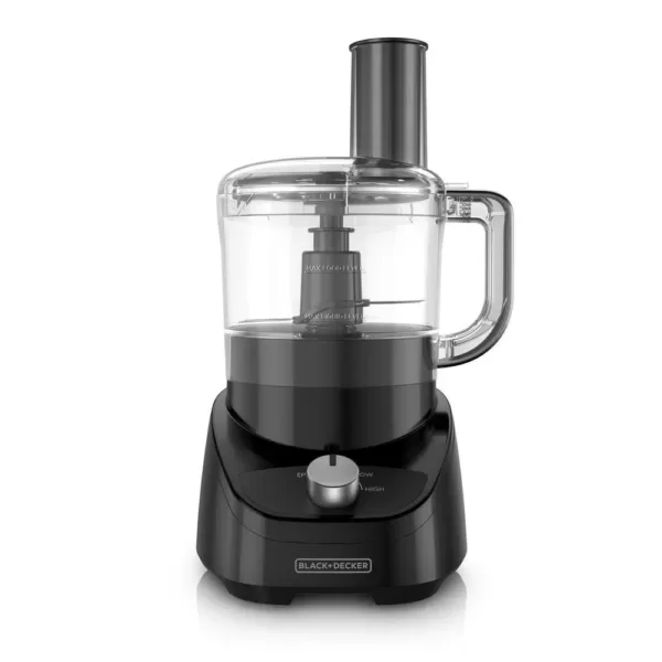 BLACK+DECKER 8-Cup 2-Speed Black Food Processor