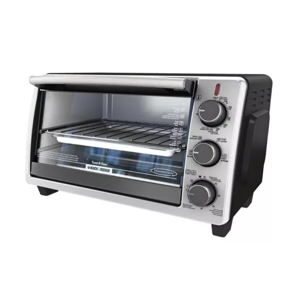 BLACK+DECKER 6-Slice Toaster Oven in Black