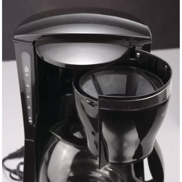 Brentwood Appliances 12-Cup Black Coffee Maker and 2-Slice Black Toaster with Extra-Wide Slots