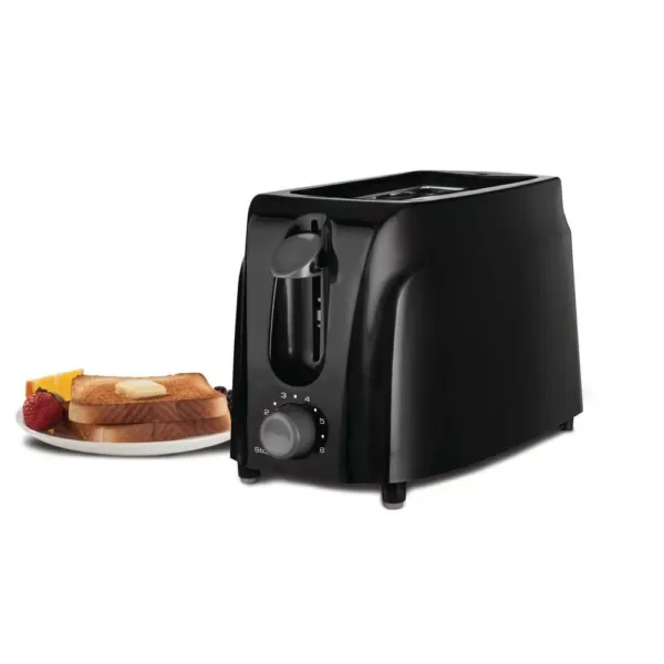 Brentwood 2-Slice Black Toaster with Cool-Touch Exterior