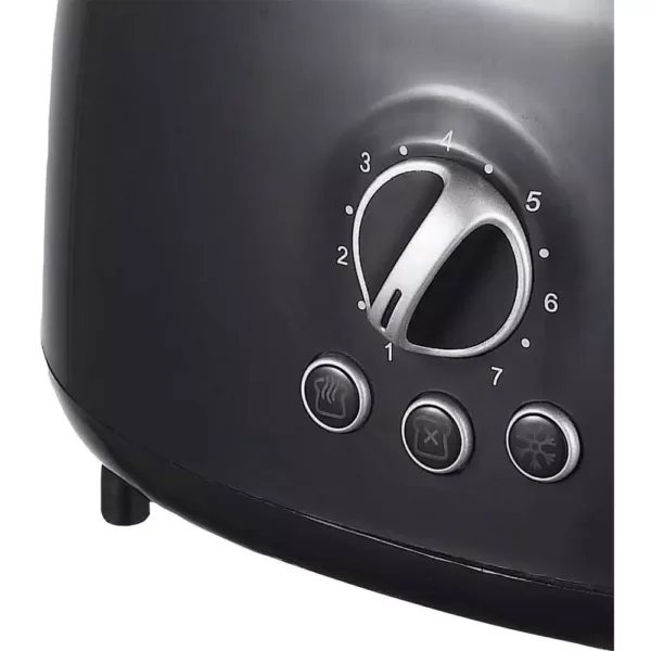 Brentwood Retro 2-Slice Black Extra-Wide Slot Toaster with Cool-Touch Exterior