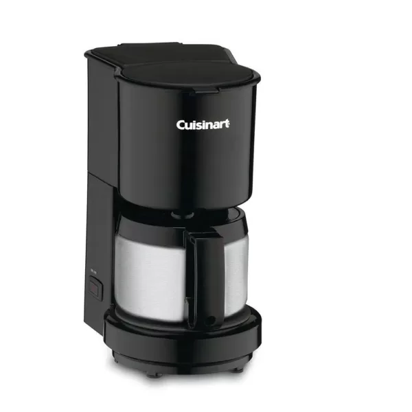 Cuisinart 4-Cup Black Drip Coffee Maker with Stainless Steel Carafe