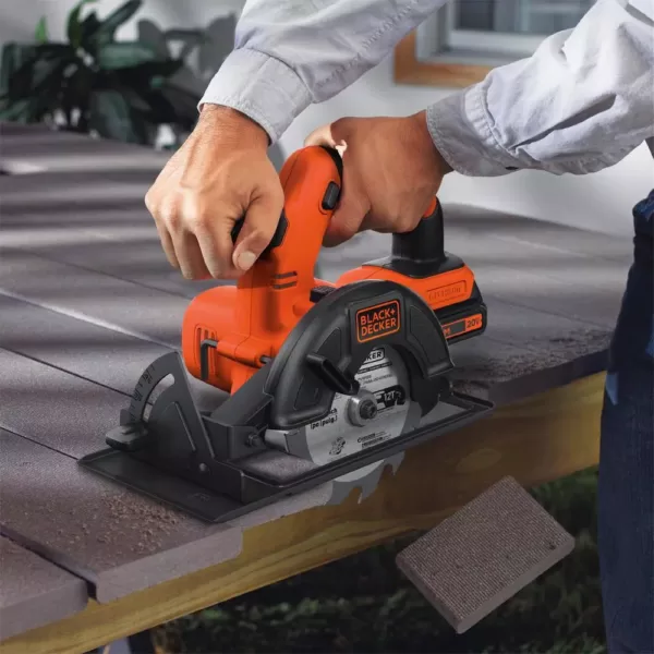 BLACK+DECKER 20-Volt MAX Lithium-Ion Cordless 5-1/2 in. Circular Saw (Tool-Only)