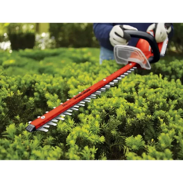 BLACK+DECKER 24 in. 40V MAX Lithium-Ion Cordless Hedge Trimmer with (1) 1.5Ah Battery and Charger Included