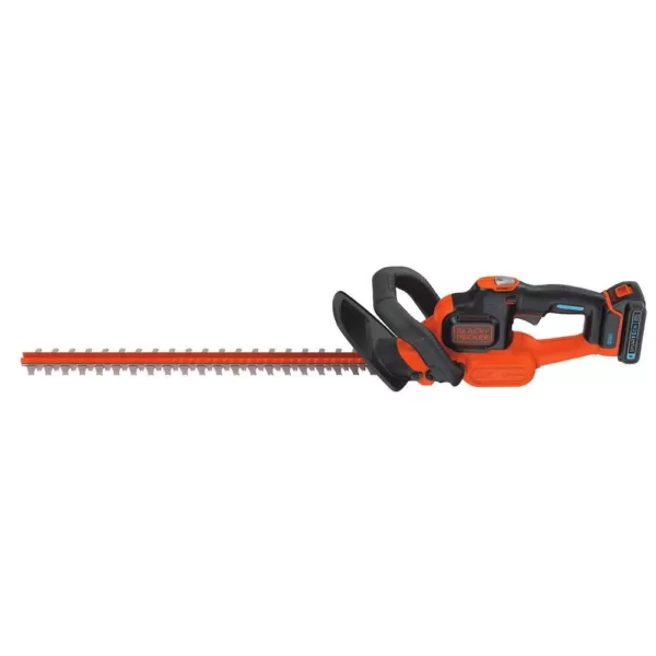 BLACK+DECKER 22 in. 20V MAX Lithium-Ion Cordless POWERCUT Hedge Trimmer with (1) 1.5Ah SMARTECH Battery and Charger Included