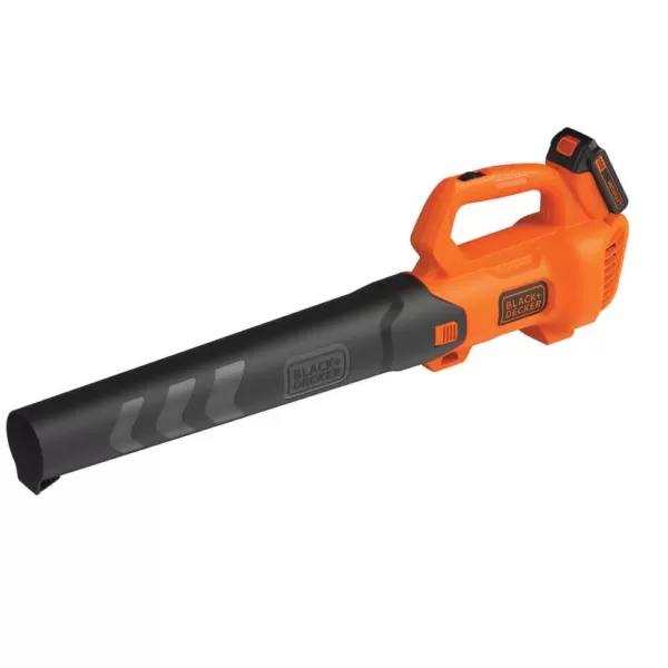 BLACK+DECKER 90 MPH 320 CFM 20V MAX Lithium-Ion Handheld Axial Blower with (1) 2.0Ah Battery and Charger Included