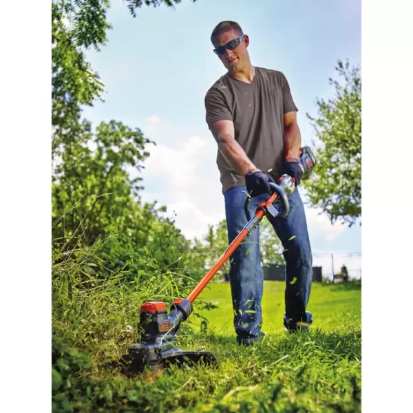 BLACK+DECKER 100 MPH 400 CFM 60V MAX Cordless Handheld Leaf Blower with Bonus 2-in-1 String Grass Trimmer/Lawn Edger Included