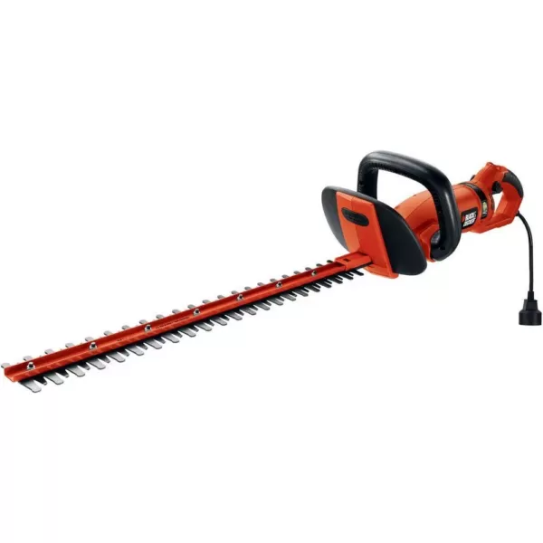 BLACK+DECKER 24 in. 3.3-Amp Corded Electric Hedge Hog Trimmer with Rotating Handle