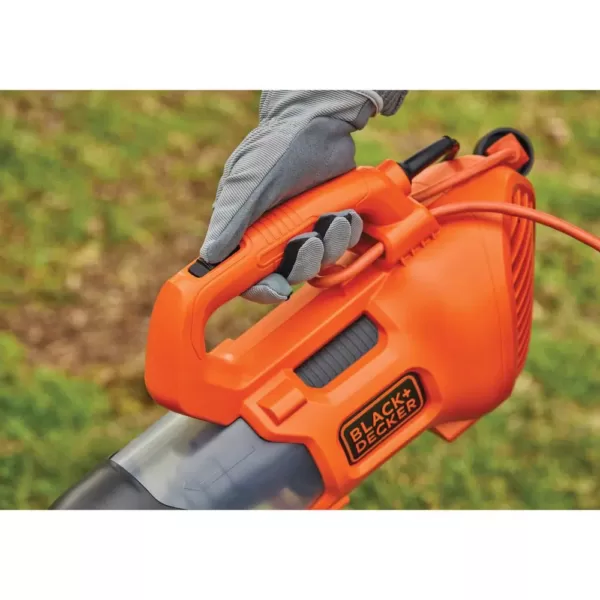 BLACK+DECKER 140 MPH 450 CFM 9 Amp Corded Electric Axial Leaf Blower