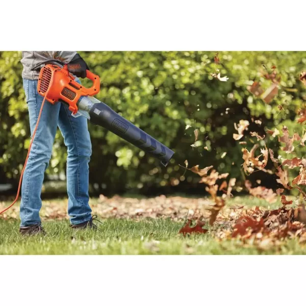 BLACK+DECKER 140 MPH 450 CFM 9 Amp Corded Electric Axial Leaf Blower