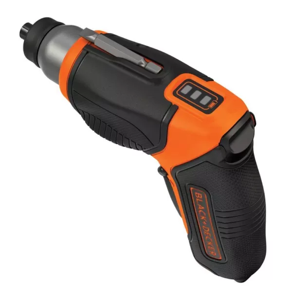 BLACK+DECKER 4-Volt MAX Lithium-Ion Cordless Rechargeable Pivot Screwdriver with Charger and Accessories