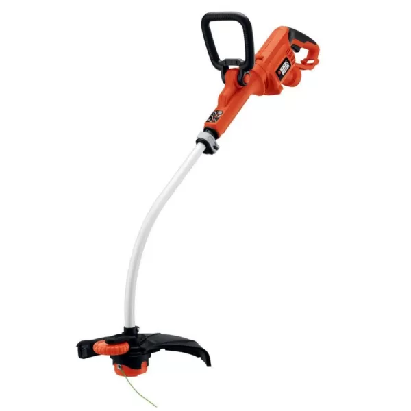 BLACK+DECKER 14 in. 7.5-Amp Corded Electric Curved Shaft High Performance Single Line 2-in-1 String Grass Trimmer/Lawn Edger