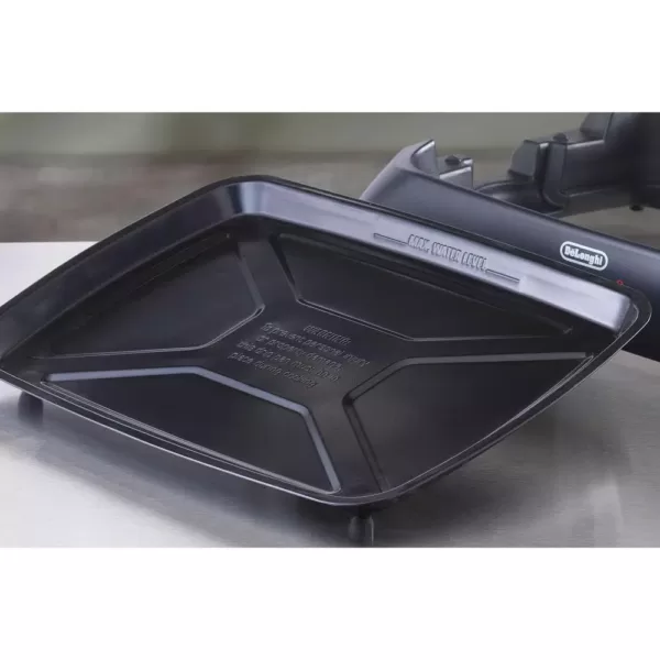 DeLonghi Perfecto Healthy 192 sq. in. Black Aluminum Indoor Grill with Lid