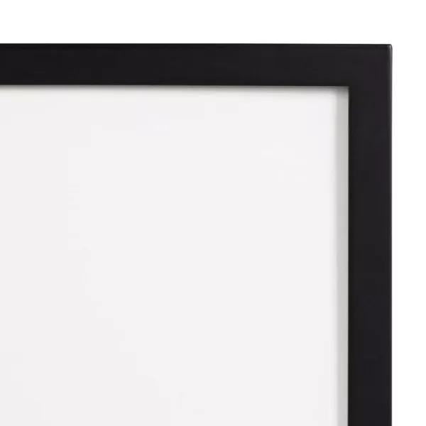 DesignOvation Gallery 16 in. x 20 in. matted to 8 in. x 10 in. Black Picture Frame