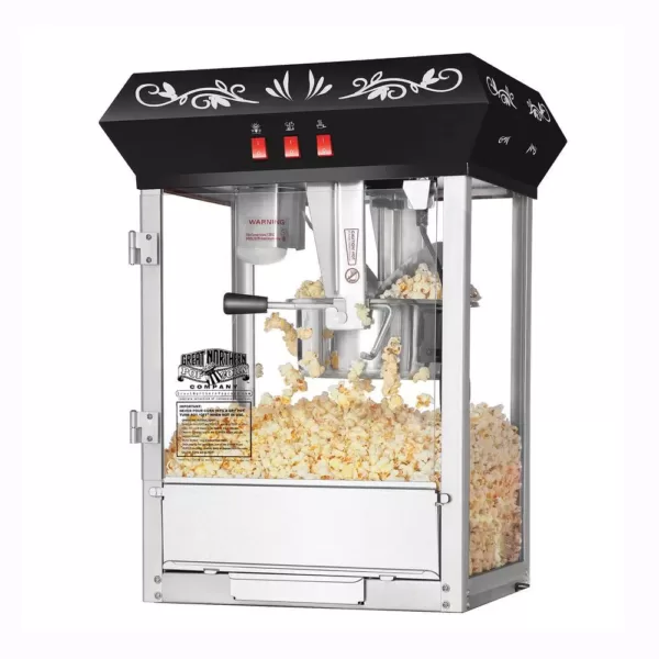 Great Northern 850-Watt 8 oz. Black Popcorn Popper