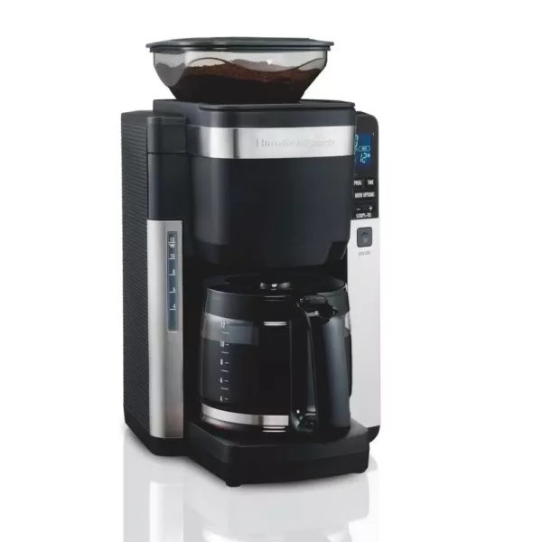 Hamilton Beach 12-Cup Black Auto Grounds Dispensing Coffee Maker