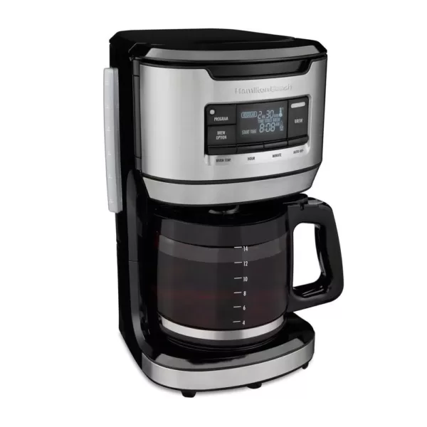 Hamilton Beach 14-Cup Black Programmable Front-Fill Coffee Maker