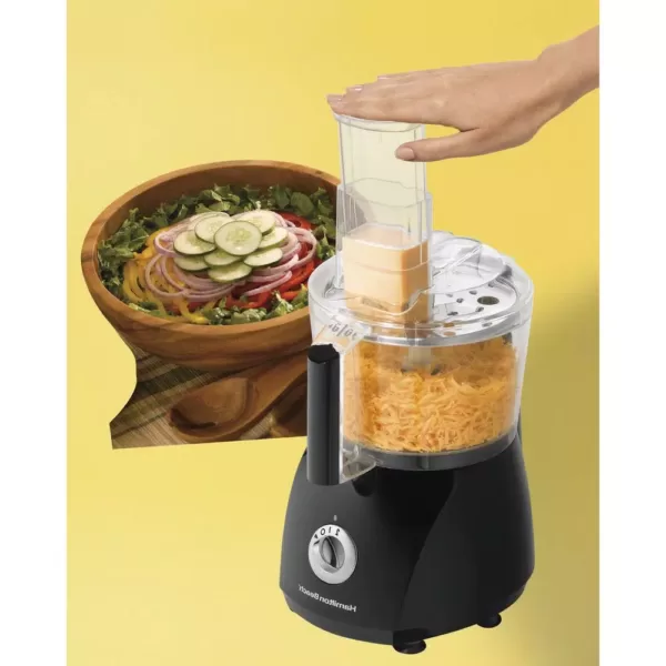 Hamilton Beach Chef Prep 10-Cup 3-Speed Black Food Processor