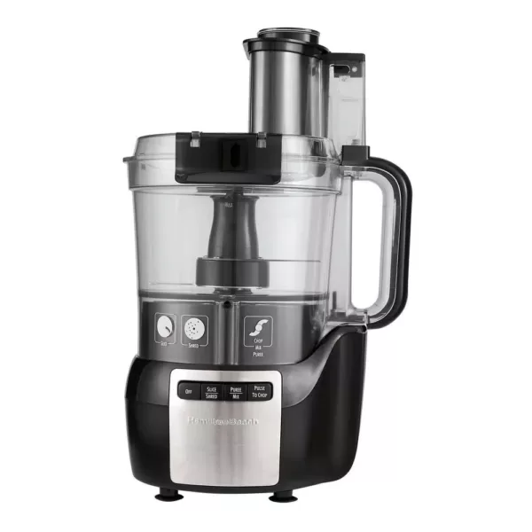 Hamilton Beach Stack and Snap 10-Cup 3-Speed Black Food Processor