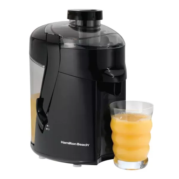 Hamilton Beach HealthSmart 400-Watt 12 oz. Black Centrifugal Juice Extractor