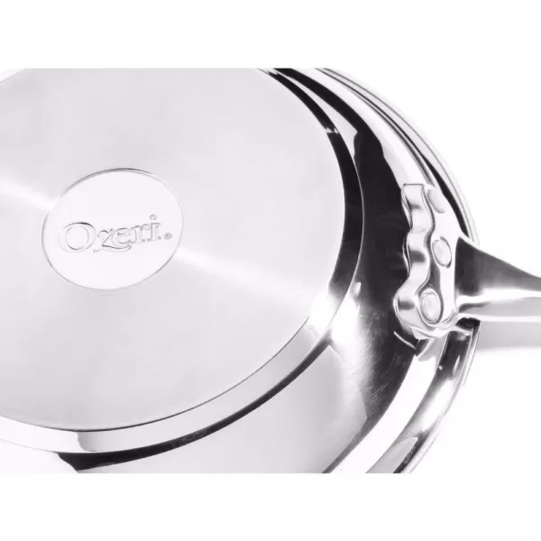 Ozeri Earth Pan ETERNA 10 in. Stainless Steel Nonstick Frying Pan in Black Interior