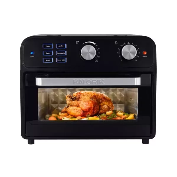 KALORIK 22 Qt. Black Digital Air Fryer Toaster Oven