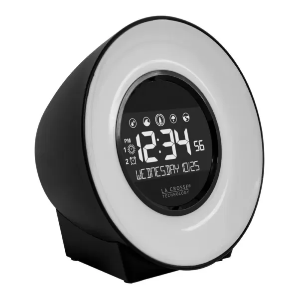 La Crosse Technology Color Mood Light Alarm Clock with Nature Sounds