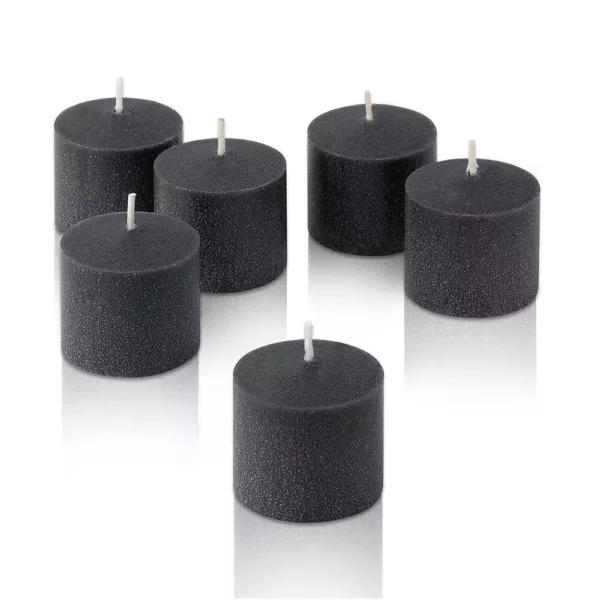 Light In The Dark 10 Hour Black Unscented Votive Candle (Set of 36)