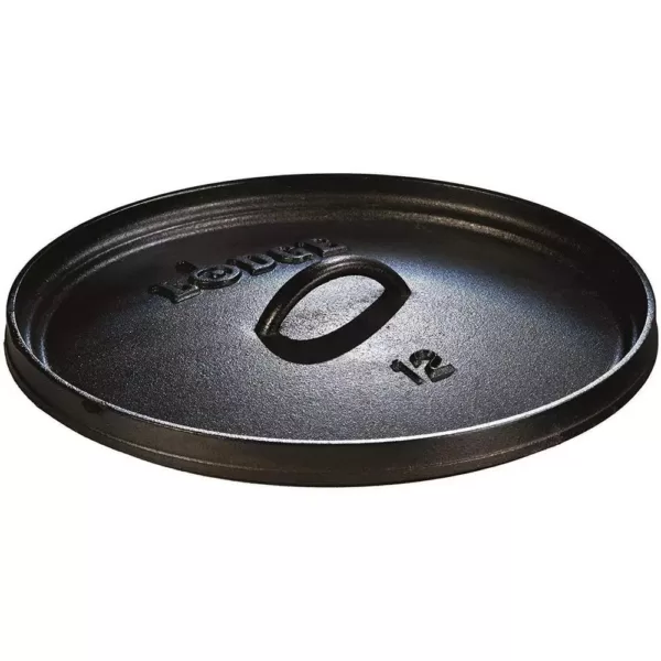 Lodge Camp 6 qt. Round Cast Iron Dutch Oven in Black with Lid