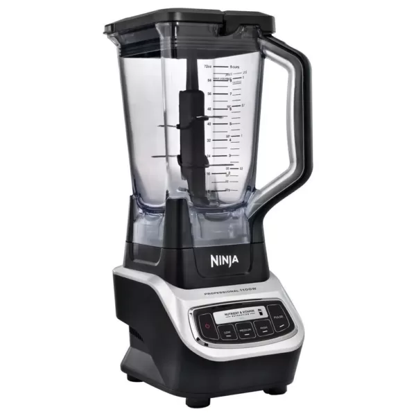 NINJA Nutri Ninja 72 oz. 5-Speed Black Professional Blender with 2 Nutri Ninja Cups