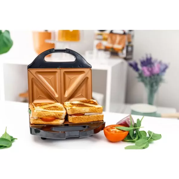 Gotham Steel Ti-Ceramic Black Non-Stick Sandwich Maker