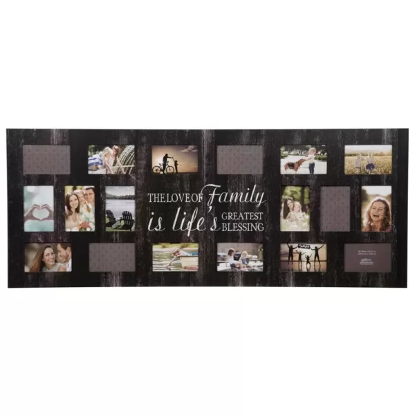 Pinnacle Family 4 in. x 6 in. Black Collage Picture Frame