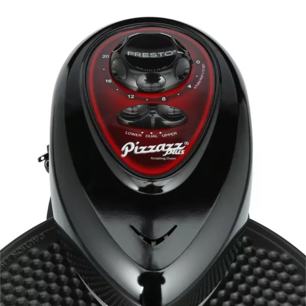 Presto Pizzazz Plus Rotating Pizza Oven 1235 Watts with Built-In Timer