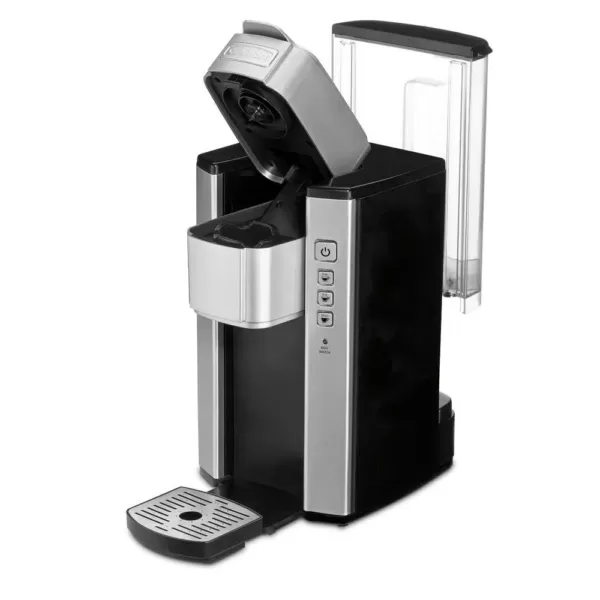 Cuisinart Compact Black and Silver Single Serve Coffee Maker