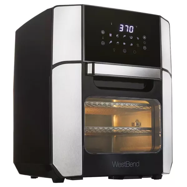 West Bend 12.6 QT XL Air Fryer Oven - Bake, Roast, Rotisserie, Dehydrate, Re-Heat 10 Quick Menu Presets