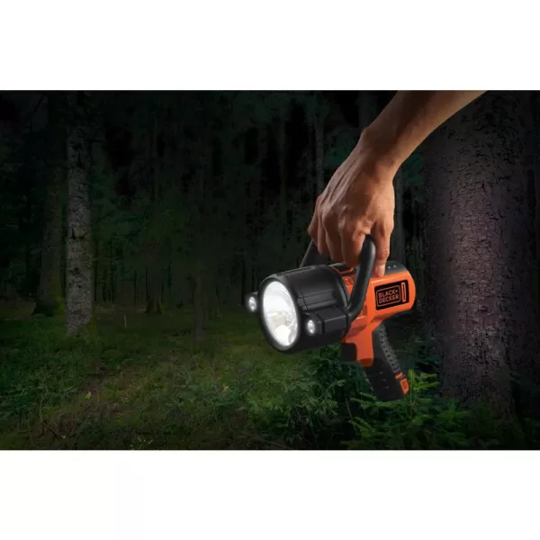 BLACK+DECKER 10-Watt LED Plus USB Lithium-Ion Rechargeable Spotlight