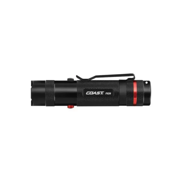 Coast PX20 315 Lumens Dual Color (White and Red) LED Flashlight