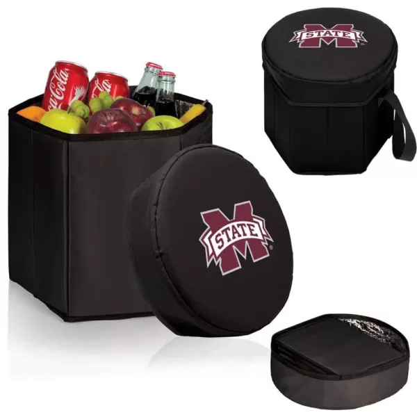 Picnic Time 12 Qt. Mississippi State Bulldogs Black Bongo Cooler